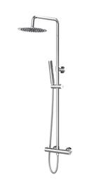 Thermostatische regendouche opbouwset chroom 20 cm douchekop, Ophalen of Verzenden, Nieuw