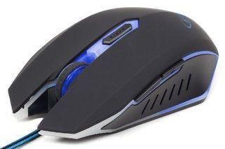 Gembird Gaming Mouse MUSG-001-Zwart/Blauw (PC) NIEUW, Computers en Software, Muizen, Nieuw, Ophalen of Verzenden