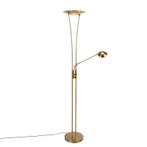 Vloerlamp brons incl. LED met leesarm - Ibiza, Nieuw, Overige materialen, Modern, 150 tot 200 cm