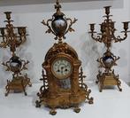 Klok en garnituur set (3) - AD Mougin - Brons, Messing -, Antiek en Kunst