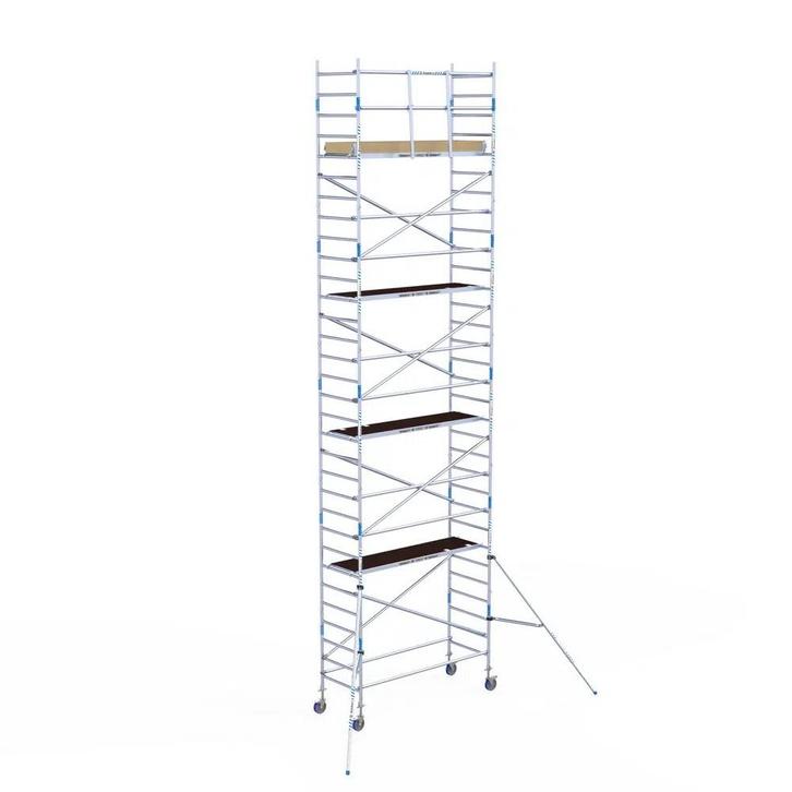 ALX rolsteiger 90 x 10,2m WH met voorloopleuning, Doe-het-zelf en Verbouw, Steigers, Rolsteiger of Kamersteiger, Nieuw, 5 meter of hoger