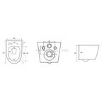 Rimless Wandcloset BWS Mark Met Toiletzitting Softclose En, Doe-het-zelf en Verbouw, Sanitair, Ophalen of Verzenden, Nieuw