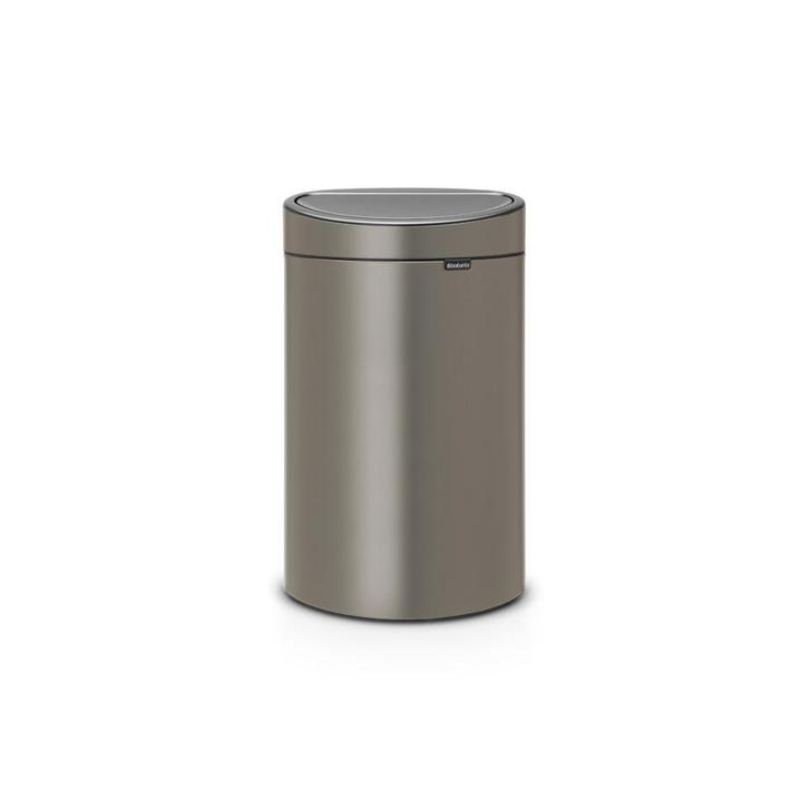 Brabantia Touch Bin 40 ltr - platina, Huis en Inrichting, Woonaccessoires | Prullenbakken, Nieuw, Verzenden