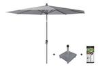 Platinum Riva parasol 3 m. rond - Premium - Manhattan + voet, Tuin en Terras, Nieuw, Parasolvoet, Verzenden, Kantelbaar