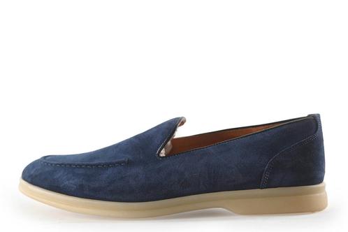 Santoni Instappers in maat 42 Blauw | 10% extra korting, Kleding | Heren, Schoenen, Blauw, Zo goed als nieuw, Overige typen, Verzenden