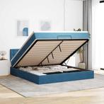 vidaXL Ottoman bed met matras en LEDs 160x200cm fluweel, 200 cm, Stof, 160 cm, Verzenden