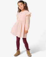 HEMA Kinderjurk seersucker ruiten roze, Verzenden, Nieuw