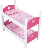 My Beautiful Dollsroom Houten Poppen-Stapelbed Roze/Wit, Ophalen of Verzenden, Zo goed als nieuw