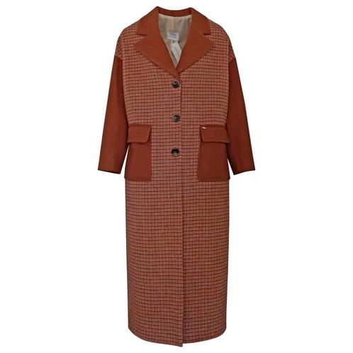 Verysimple • lange wollen jas • S (IT42), Kleding | Dames, Jassen | Winter, Bruin, Nieuw, Maat 36 (S), Verzenden