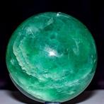 Grote fluorietbol Groene Fluoriet Bol – Kristal. - Hoogte: