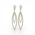 Oorbellen - 18 karaat Geel goud, Witgoud - 4.54ct. tw., Nieuw