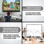 Projectiescherm – Beamer scherm - Projectiedoek - 152x152 cm, Verzenden, Zo goed als nieuw