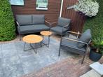 Florina stoel bank loungeset 5 delig aluminum teak antraciet, Tuin en Terras, Ophalen of Verzenden, Nieuw, Aluminium