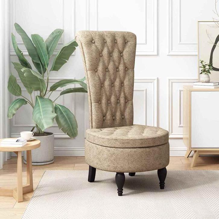 vidaXL Slipper Stoel Lichtgrijs 56,5 x 70 x 110 cm Nep Suede, Huis en Inrichting, Fauteuils, Nieuw, Verzenden