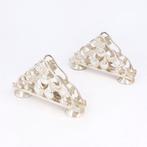 NO RESERVE - Druivendecor - Servethouders (2) - Verzilverd, Antiek en Kunst, Antiek | Meubels | Tafels