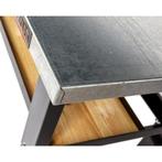 Werkbank zwart 150 cm met zinken werkblad en, Doe-het-zelf en Verbouw, Werkbanken, Ophalen of Verzenden, Nieuw