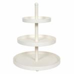 Cookinglife Etagère - Serveertoren - Metaal - Wit - 3-Laags, Verzenden, Nieuw