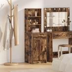 vidaXL Highboard Gerookt eiken 40 x 40,5 x 135 cm Bewerkt, Huis en Inrichting, Kasten | Buffetkasten, Minder dan 50 cm, Verzenden