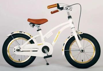 Volare Miracle Kinderfiets - Meisjes - 14 inch - Wit - Prime