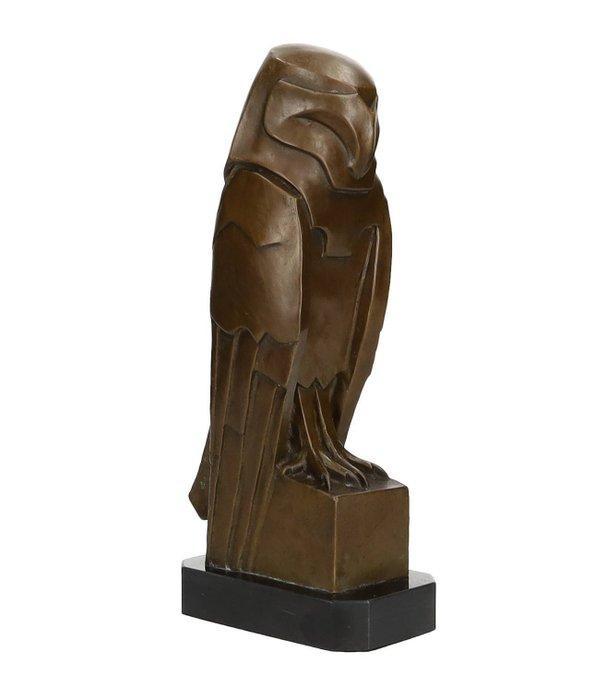 Beeldje - Owl in art deco stijl - Brons, Marmer, Antiek en Kunst, Curiosa en Brocante