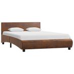 vidaXL Bedframe kunstleer bruin 120x200 cm, Huis en Inrichting, Slaapkamer | Bedden, Overige materialen, Bruin, Verzenden, Nieuw