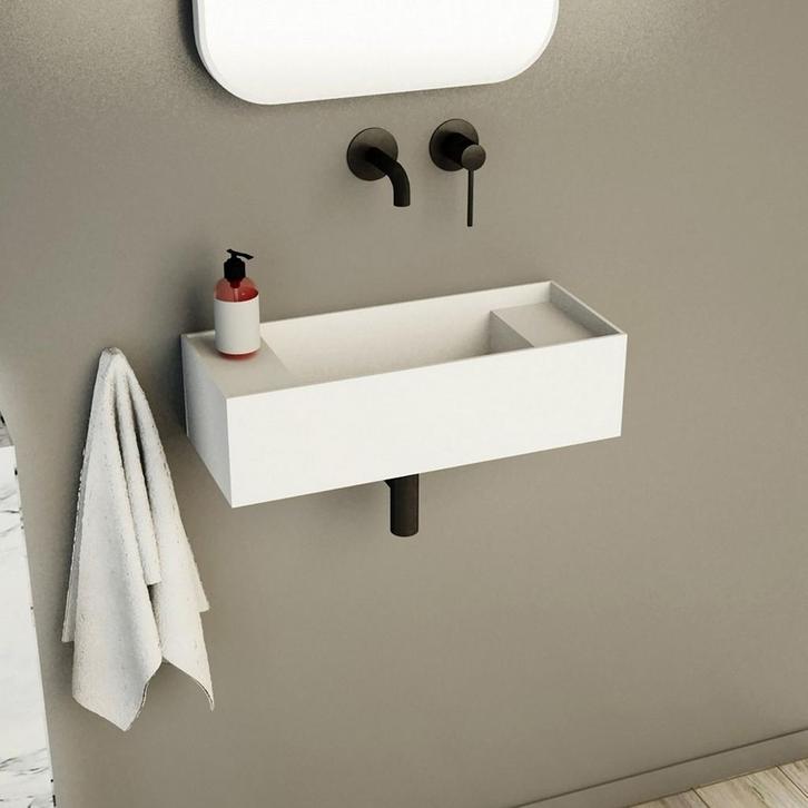Fontein Ideavit Solidbliss 55x22x15 cm Solid Surface 2, Doe-het-zelf en Verbouw, Sanitair, Ophalen of Verzenden