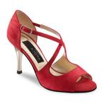 Rode Dansschoenen Dames - Tango, Salsa, Kizomba - Hoge Hak 8, Verzenden, Nieuw