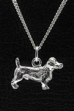 Zilveren Jack russel Terrier ruwhaar ketting hanger - groot, Nieuw, Verzenden
