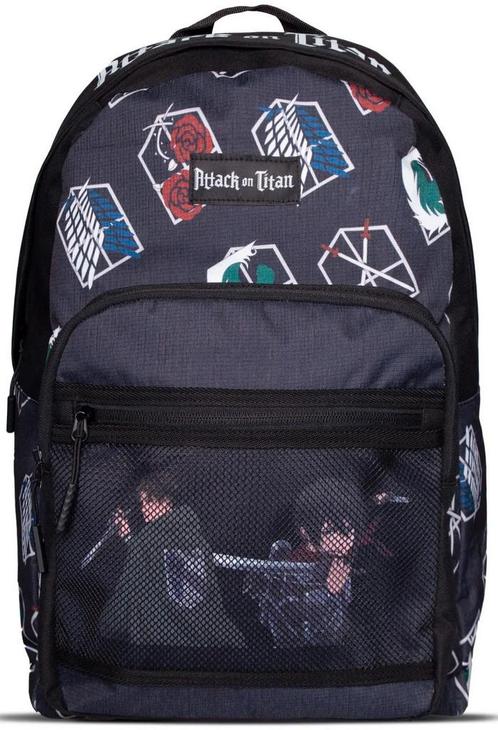 Difuzed Attack on Titan Rugtas-Crests AOP (Diversen) NIEUW, Sieraden, Tassen en Uiterlijk, Tassen | Rugtassen, Nieuw, Ophalen of Verzenden