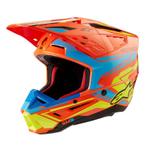 Alpinestars S-M5 Action 2 Helm Ece 22.06 Oranje Fluo Cyaan, Motoren, Kleding | Motorhelmen, XXL, Nieuw met kaartje, Overige merken