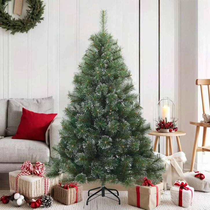 vidaXL Kunst Kerstboom met Geveerde Takken, Sneeuw Bedekt, Diversen, Kerst, Nieuw, Verzenden