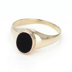 Ring - 14 karaat Geel goud - Onyx, Nieuw
