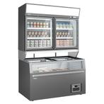 GGM Gastro | Supermarkt wandvriezer - 2 deuren - incl. |, Verzenden, Nieuw in verpakking, Koelen en Vriezen