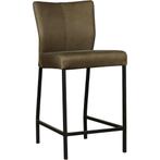 Leren barkruk Revolt laag - Rancho Green (olijf/groen) -, Nieuw, Leer, Ophalen of Verzenden, 90 cm of meer