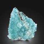 118g Uitstekende Turkooise FLUORITE met QUARTZ-voorbeeld uit