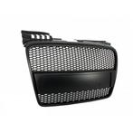 Grill Audi A4 B7 (2004-2008) RS4 Matte Black Embleemloos, Ophalen of Verzenden, Nieuw