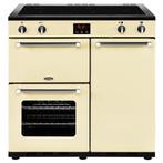 €2249 Belling Kensington 90Ei Inductie fornuis Crème, Ophalen of Verzenden, Nieuw, Energieklasse A of zuiniger