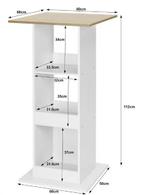 Hoge Bartafel met 3 Planken en Zijkast, Verzenden, Nieuw