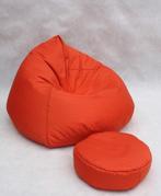 Zitzak Fauteuil XXL oranje - Loungestoel Zitkussen Relaxk..., Huis en Inrichting, Zitzakken, Ophalen of Verzenden, Nieuw