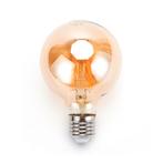 Globe gloeilamp G80 - E27 - amber glas | 4W=34W | flame fila, Verzenden, Nieuw