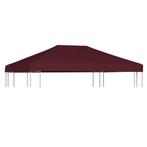 vidaXL Prieeldak 310 g/m² 3x4 m bordeaux, Verzenden, Nieuw