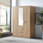 [en.casa] Kledingkast Bodolz 176x120x52 cm met 3 lades Sonom, Huis en Inrichting, Kasten | Kledingkasten, Verzenden, Nieuw