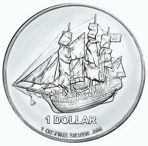 Cook Islands 1 oz 2009, Postzegels en Munten, Munten | Oceanië, Losse munt, Zilver, Verzenden
