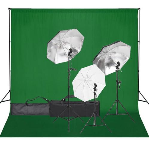 vidaXL Fotostudioset met verlichtingsset en achtergrond, Audio, Tv en Foto, Fotografie | Fotostudio en Toebehoren, Nieuw, Verzenden