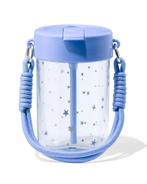 HEMA Drinkfles met bandje 450ml sterren blauw, Verzenden, Nieuw