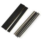 Pin Header 40-Pins Set - 2.54mm - Recht - Mannelijk naar, Hobby en Vrije tijd, Elektronica-componenten, Verzenden, Nieuw