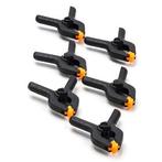 Veerklem | Toolland | 2.5 cm | 6 stuks (PVC), Doe-het-zelf en Verbouw, Gereedschap | Handgereedschap, Verzenden, Nieuw