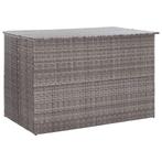 vidaXL Tuinbox 150x100x100 cm poly rattan grijs, Tuin en Terras, Verzenden, Nieuw