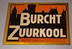 Burcht Zuurkool - Emaille bord - Metaal