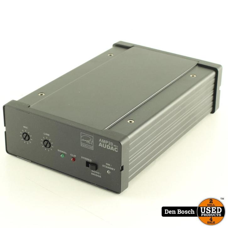 Audac Amp20 mk2 Mini Versterker met Doos, Audio, Tv en Foto, Overige Audio, Tv en Foto, Ophalen of Verzenden